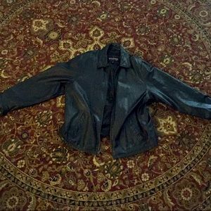 A leather jacket.